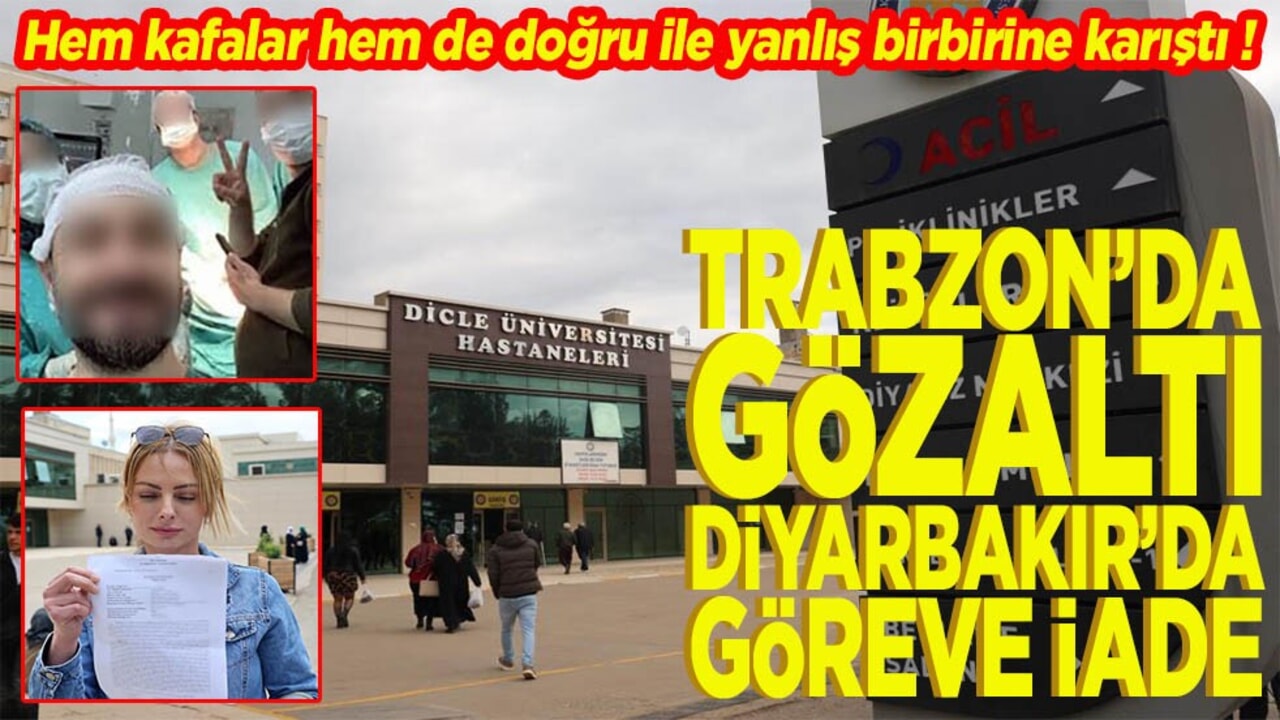 Trabzon'da tutuklama Diyarbakır'da göreve iade