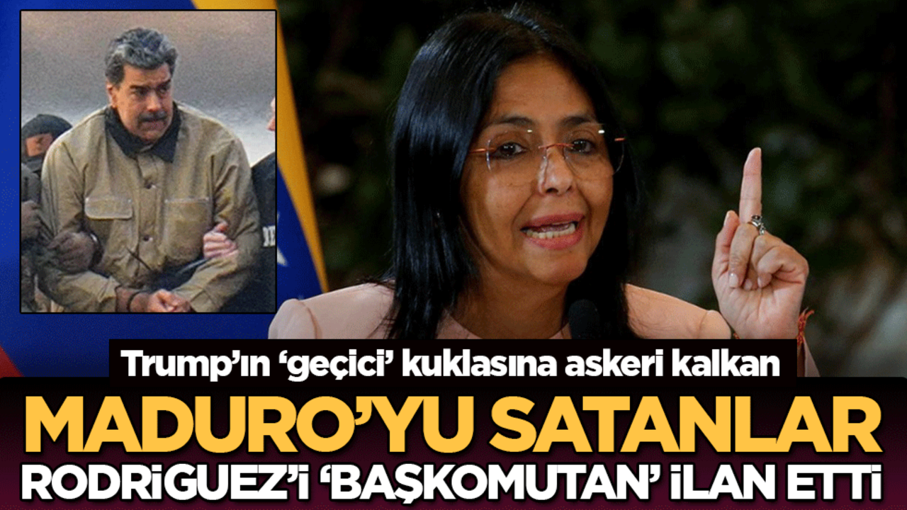 Trump’ın ‘geçici’ kuklasına askeri kalkan: Maduro’yu satanlar, Rodriguez’i ‘başkomutan’ ilan etti