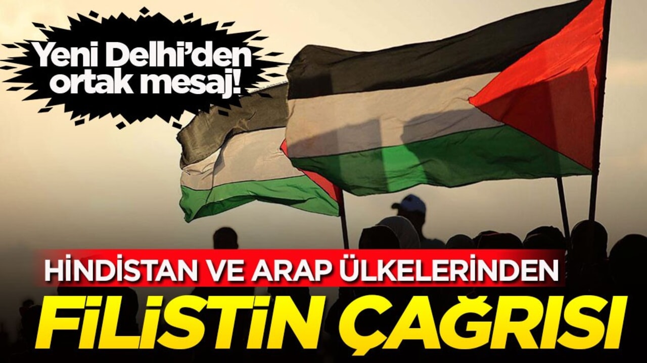 Yeni Delhi’den ortak mesaj! Hindistan ve Arap ülkelerinden Filistin çağrısı