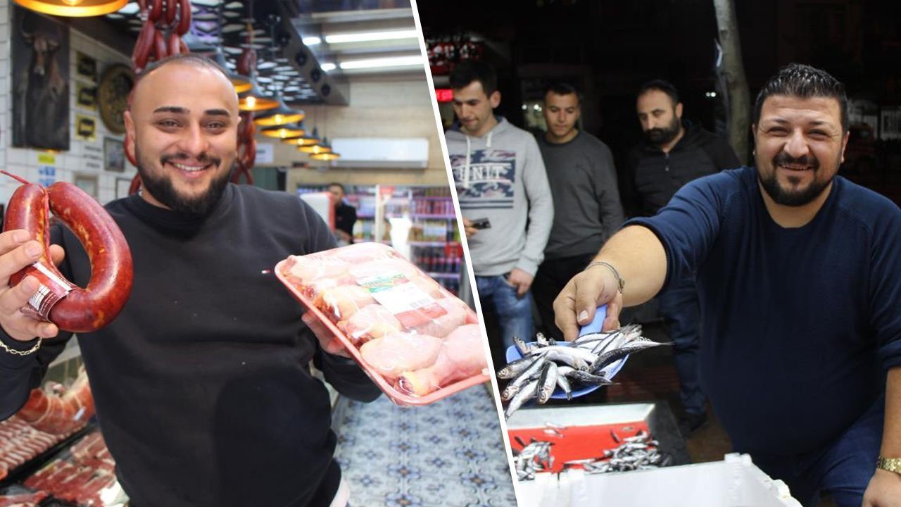 Balıkçı ile kasap kapıştı kazanan vatandaş oldu!