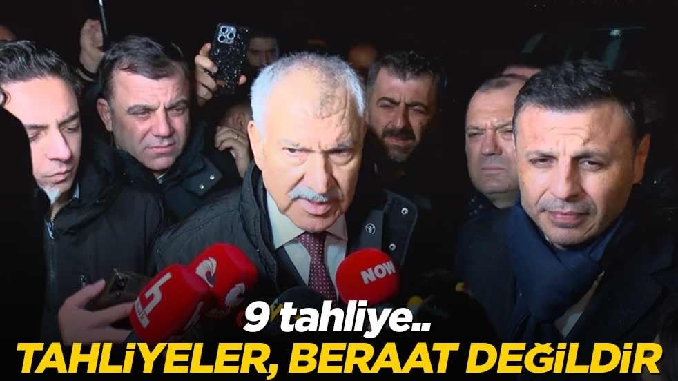 9 tahliye.. Tahliyeler, beraat değildir..