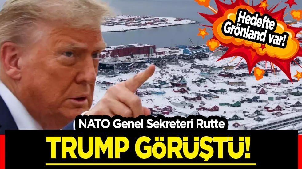 Amerika duyurdu: NATO Genel Sekreteri Rutte ile Trump görüştü! Hedefte Grönland var... Ortam gergin 