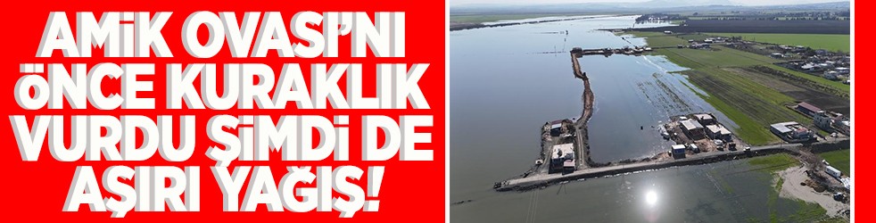 Amik Ovası'nı önce kuraklık vurdu şimdi de aşırı yağış!