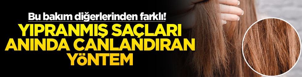Bu bakım diğerlerinden farklı! Yıpranmış saçları anında canlandıran yöntem