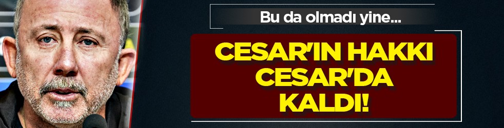 Bunu yaptı yandı! Cesar'ın hakkı Cesar'da kaldı! Beşiktaş'a yaramadı