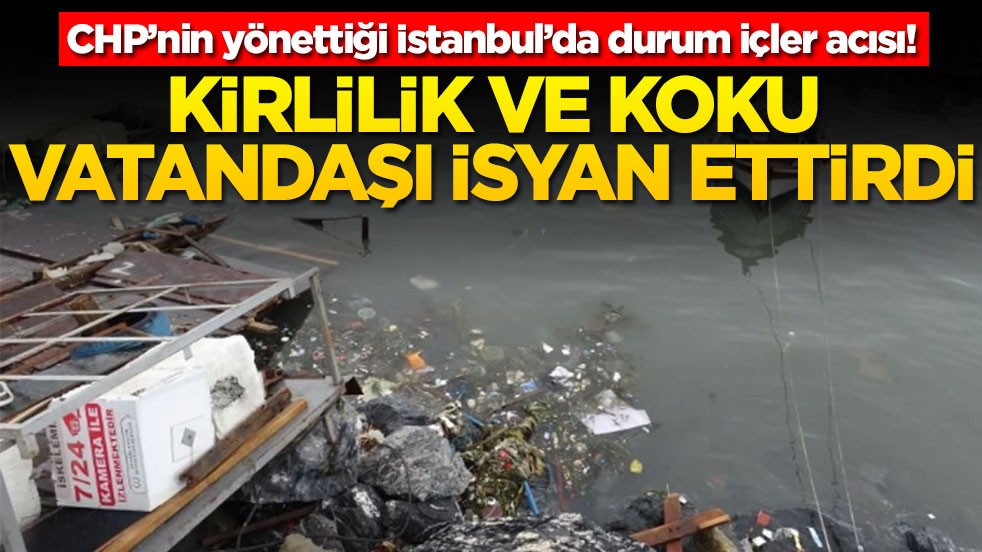 CHP’nin yönettiği İstanbul’da durum içler acısı! Kirlilik ve koku vatandaşı isyan ettirdi