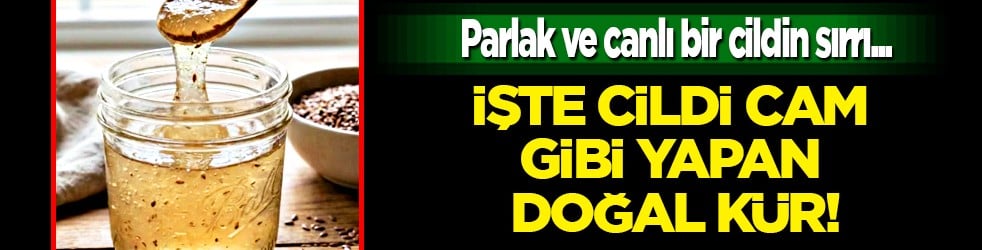 Bir yemek kaşığı sadece... Cildi cam gibi yapan doğal jel! 15 dakika suda bekletin ve...