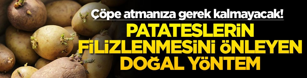 Çöpe atmanıza gerek kalmayacak! Patateslerin filizlenmesini önleyen doğal yöntem