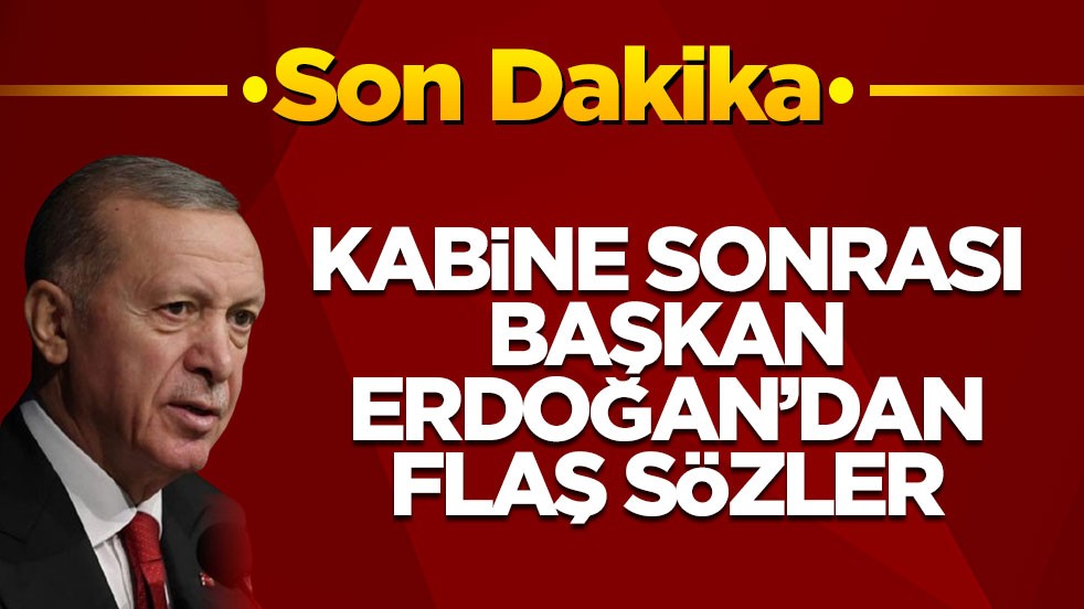 Cumhurbaşkanı Erdoğan açıklamalarda bulunuyor