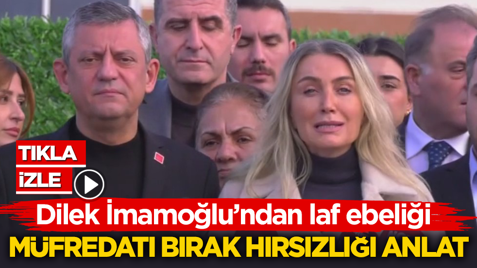Dilek İmamoğlu’ndan laf ebeliği! Müfredatı bırak hırsızlığı anlat