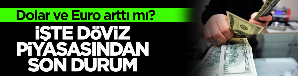 Dolar ve Euro arttı mı? İşte döviz piyasasından son durum!