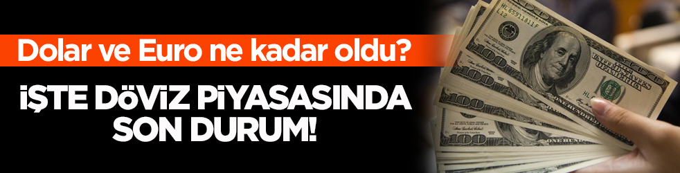 Dolar ve Euro ne kadar oldu? İşte döviz piyasasında son durum!