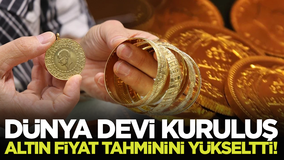 Dünya devi kuruluş altın fiyat tahminini yükseltti!