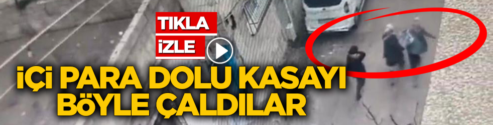Eve girip hırsızlık yaptılar! İçi para dolu kasayı böyle çaldılar