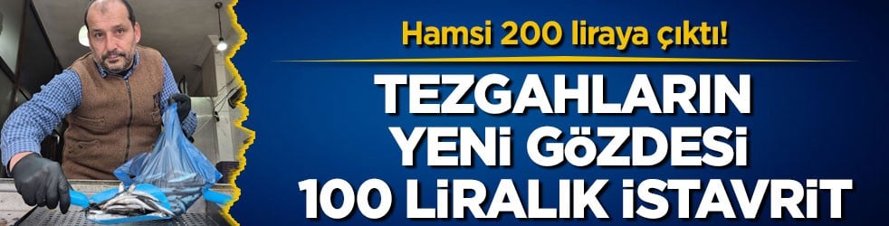 Hamsi 200 liraya çıktı! Tezgahların yeni gözdesi 100 liralık istavrit