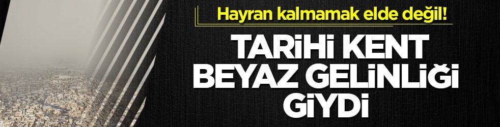 Hayran kalmamak elde değil! Tarihi kent beyaz gelinliği giydi