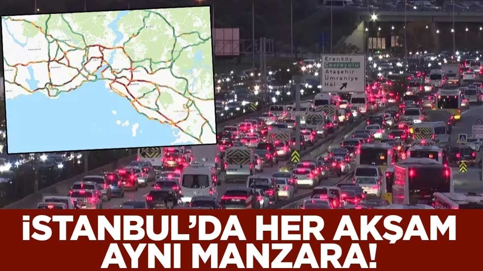 Her akşam aynı manzara! İstanbullu yine yolda kaldı