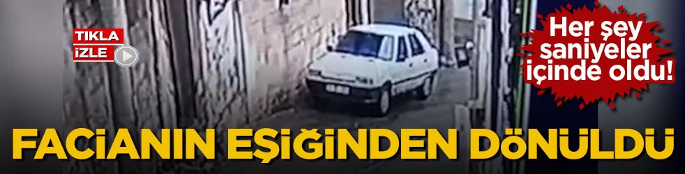 Her şey saniyeler içinde oldu! Facianın eşiğinden dönüldü