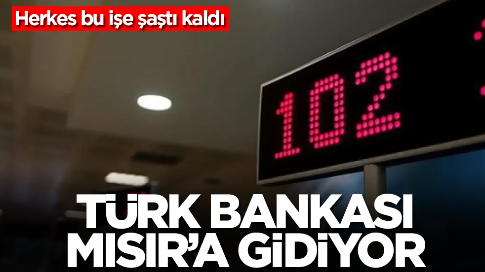 Herkes bu işe şaştı kaldı: Türk bankası Mısır'a gidiyor
