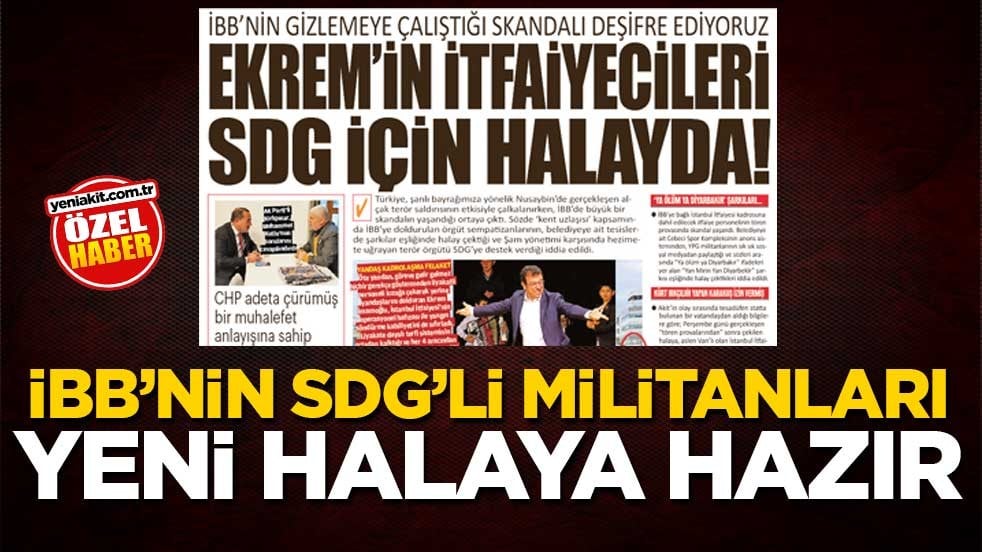 İBB’nin SDG’li militanları yeni halaya hazır