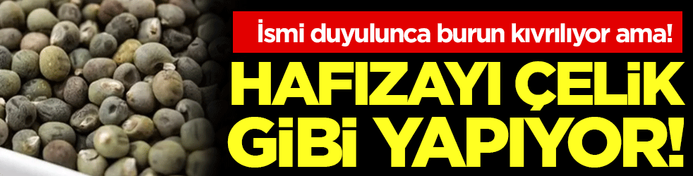 İsmi duyulunca burun kıvrılıyor ama: Hafızayı çelik gibi yapıyor!
