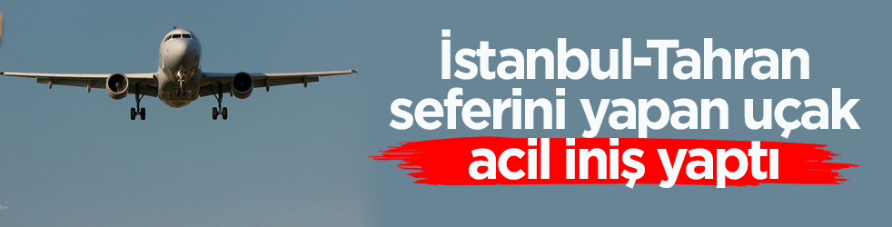 İstanbul-Tahran seferini yapan uçak acil iniş yaptı