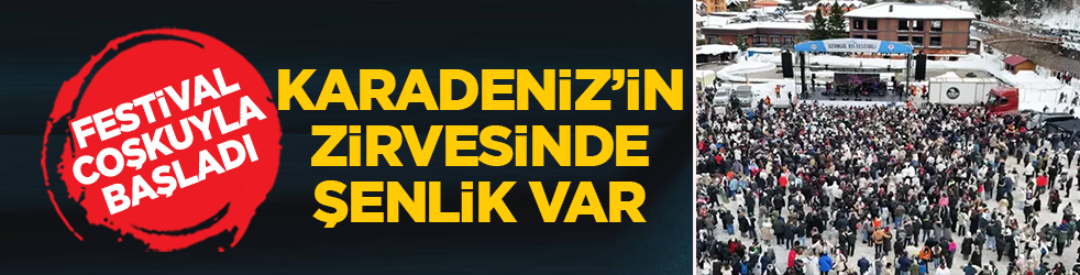 Karadeniz'in zirvesinde şenlik var: Kardan Adam Festivali coşkuyla başladı!