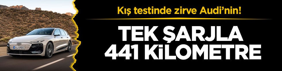 Kış testinde zirve Audi’nin! Tek şarjla 441 kilometre