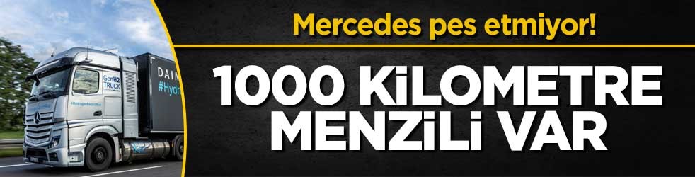Mercedes pes etmiyor! 1000 kilometre menzili var