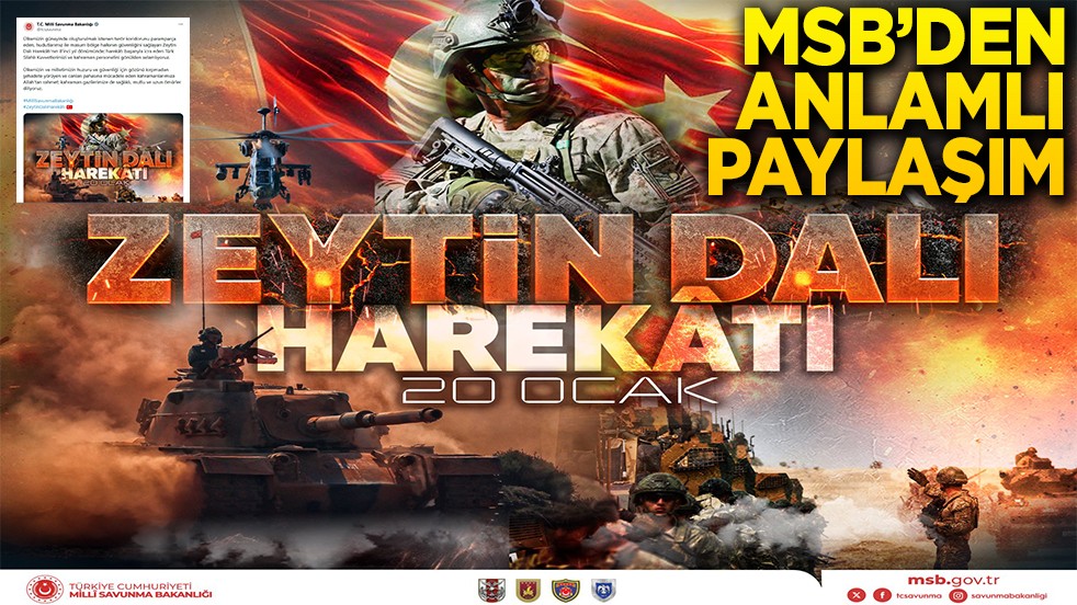 MSB'den anlamlı paylaşım!