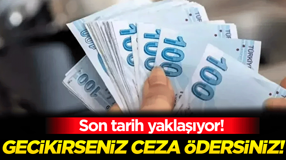 MTV'de son ödeme tarihi yaklaşıyor: Gecikirseniz ceza ödeyebilirsiniz!
