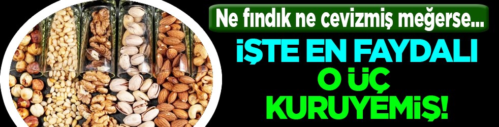 Ne ceviz ne de fındık gerçek bambaşka... En faydalı 3 kuruyemiş bakın neymiş?
