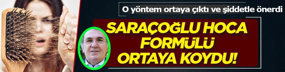 O yöntem ortaya çıktı ve şiddetle önerdi... Prof. Dr. İbrahim Saraçoğlu'ndan dökülen saçlar için etkili formül...