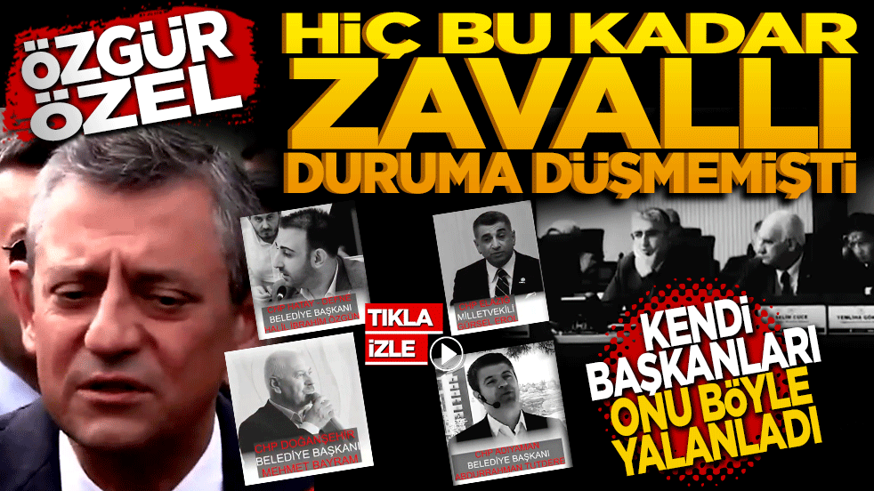Özgür Özel hiç bu kadar zavallı bir duruma düşmemişti! Kendi başkanları onu böyle yalanladı