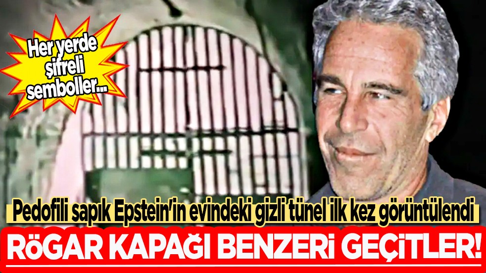 Pedofili sapık Epstein'in evindeki gizli tünel ilk kez görüntülendi! Rögar kapağı benzeri geçitler...