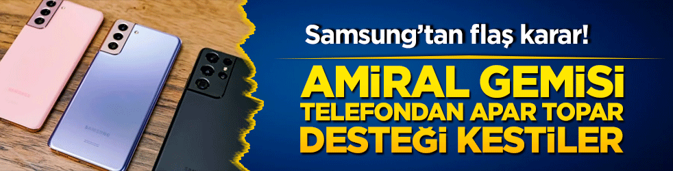 Samsung’tan flaş karar! Amiral gemisi telefona apar topar desteği kestiler