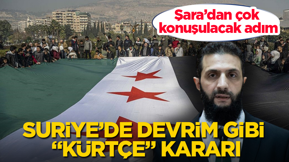 Şara’dan çok konuşulacak adım! Suriye’de devrim gibi "Kürtçe" kararı