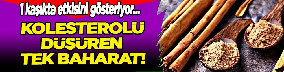 Sessiz katil kötü kolesterolü düşüren tek baharat!