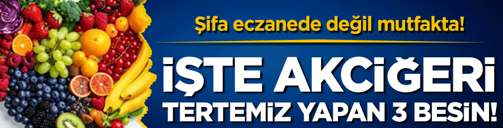 Şifa eczanede değil mutfakta: İşte akciğeri tertemiz yapan 3 besin!
