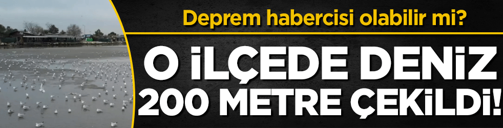 Silivri'de deniz 200 metre çekildi: Deprem habercisi olabilir mi? 