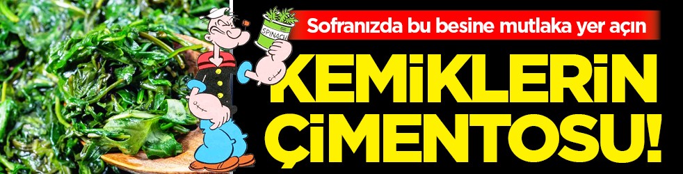 Sofranızda hâlâ yer açmadınız mı? Kemiklerin çimentosu o sebze... Bir porsiyon yeterli...