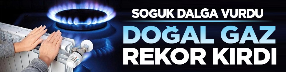 Soğuk dalga vurdu: Doğal gaz rekor kırdı