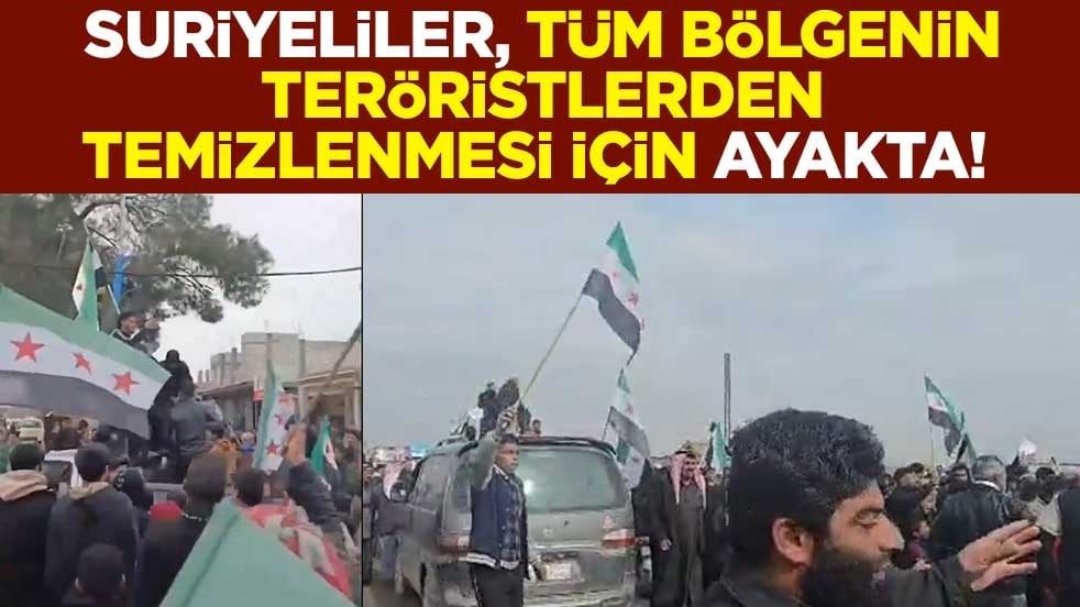 Suriyeliler, tüm bölgenin teröristlerden temizlenmesi için ayakta! Bölge halkı YPG/PKK’nın her yerden çıkarılmasını istiyor
