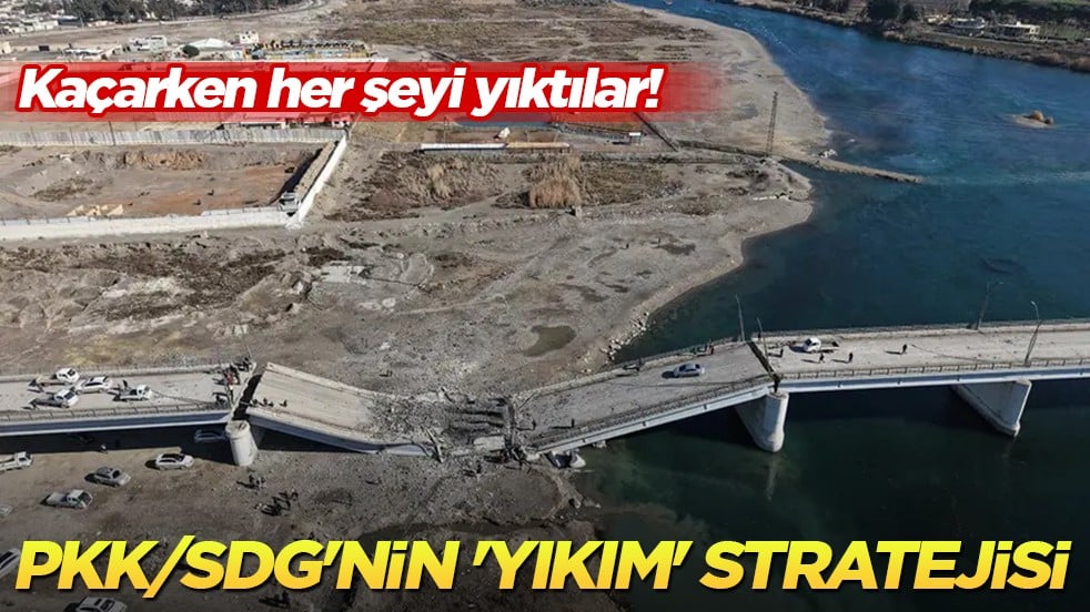 Terörün gerçek yüzü: SDG kaçarken Suriye'yi enkaza çevirdi, baraj altından cephanelik çıktı!