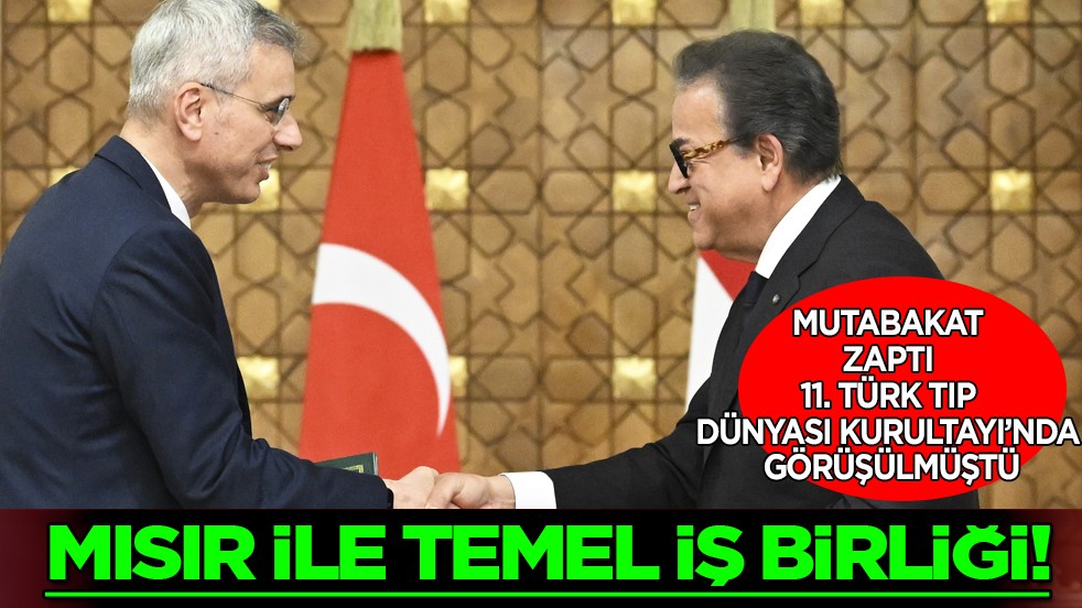 Türkiye ile Mısır arasında sağlık alanında anlaşma imzalandı!