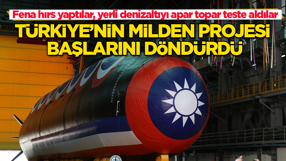 Türkiye’nin MİLDEN projesi başlarını döndürdü! Fena hırs yaptılar, yerli denizaltıyı apar topar teste aldılar