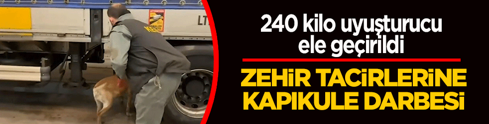 Zehir tacirlerine kapıkule darbesi: 240 kilo uyuşturucu ele geçirildi