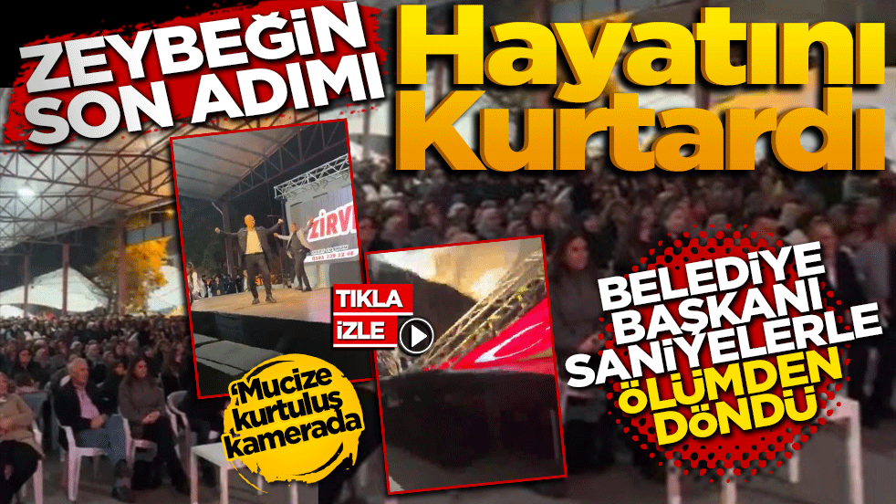 Zeybeğin son adımı hayatını kurtardı: başkan saniyelerle ölümden döndü