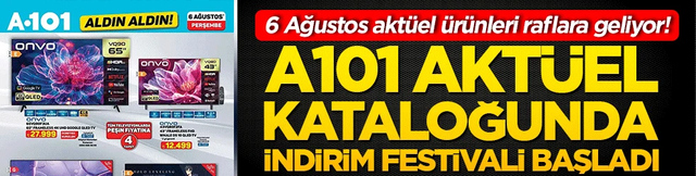A101 teknoloji ve ev aletlerinde fiyatları kırdı! 6 Ağustos aktüel ürünleri raflara geliyor!
