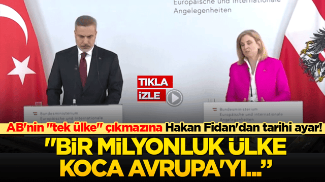 AB'nin "tek &uuml;lke" &ccedil;ıkmazına Hakan Fidan'dan tarihi ayar! "Bir milyonluk &uuml;lke koca Avrupa'yı kilitliyor!"